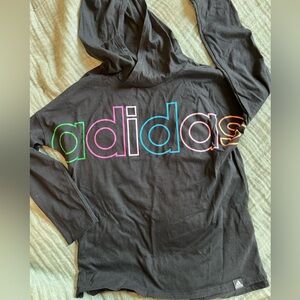 Girls lightweight Adidas hoodie🩷💚💙